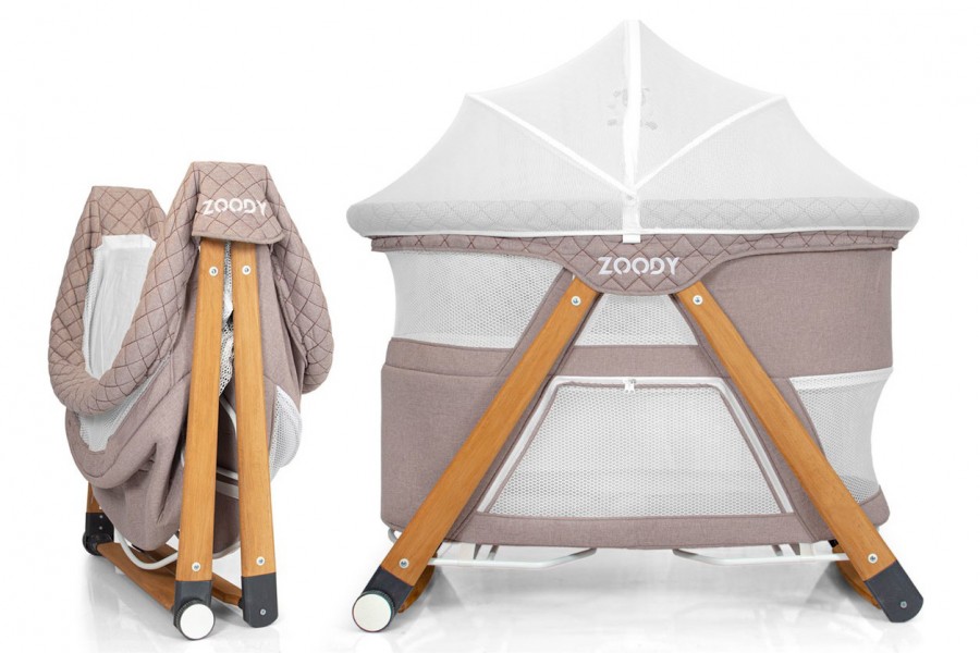 Zoody 3 In 1 Baby Cradle Playpen and Park Mattress