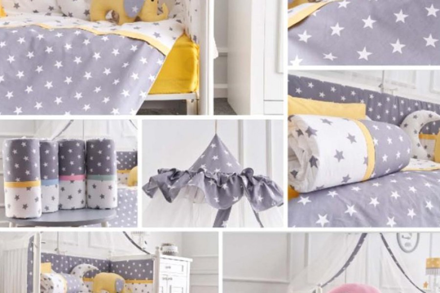 Star Elephant Crib Sleeping Set